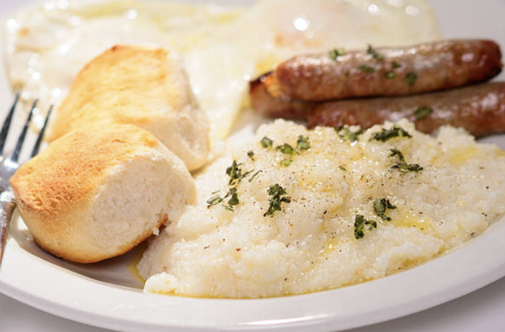 Picture of grits and sausage